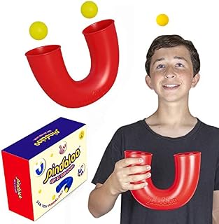 LITOVATIVE Toy Game Gadget for Boys, Girls, Teenagers and Adults. Loop and 2 balls. Garden Outdoor or Indoor Gift for boys and girls. Get in the Loop! RED.