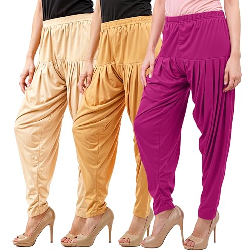Image of Buy That Trendz Patiala Salwar for Women Relaxed Fit Viscose Patiyala Salwar Harem Bottom Pants