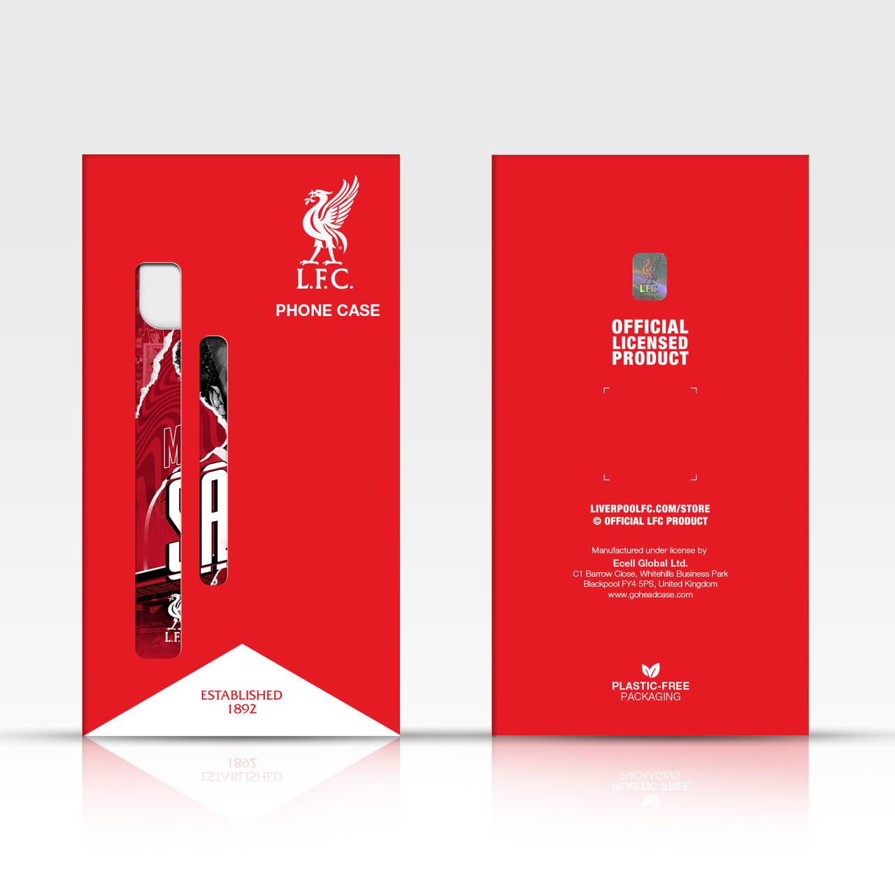 Head Case Designs Schutzhülle für Apple iPhone XR (offizielles Liverpool Football Club) Goldlogo auf schwarzem Lebervogel