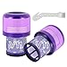 Dyson V15 Filter, 2-Pack Premium True HEPA Replacement Filters Compatible with Dyson V15 Detect, V15 Detect Absolute, V15 Submarine, V15 Detect Filter, V11 Animal Filter, V11 Filter, Part no 970013-02