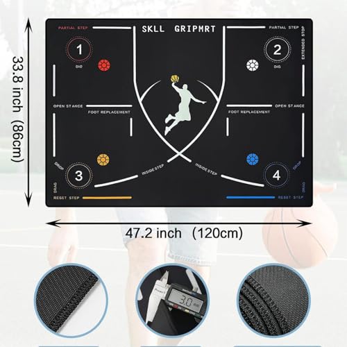 Esterilla de baloncesto para taladro de bote infantil y ejercicios de escalones portátil 6