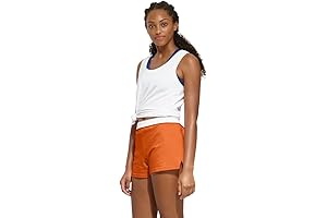 Trendy Orange Soffee Shorts For Women