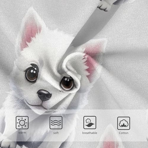 Flower Girls Underwear Toddlers 2t Cotton Little Girl Panties Cute Cartoon Dogs White Puppies Briefs Undies Kids3