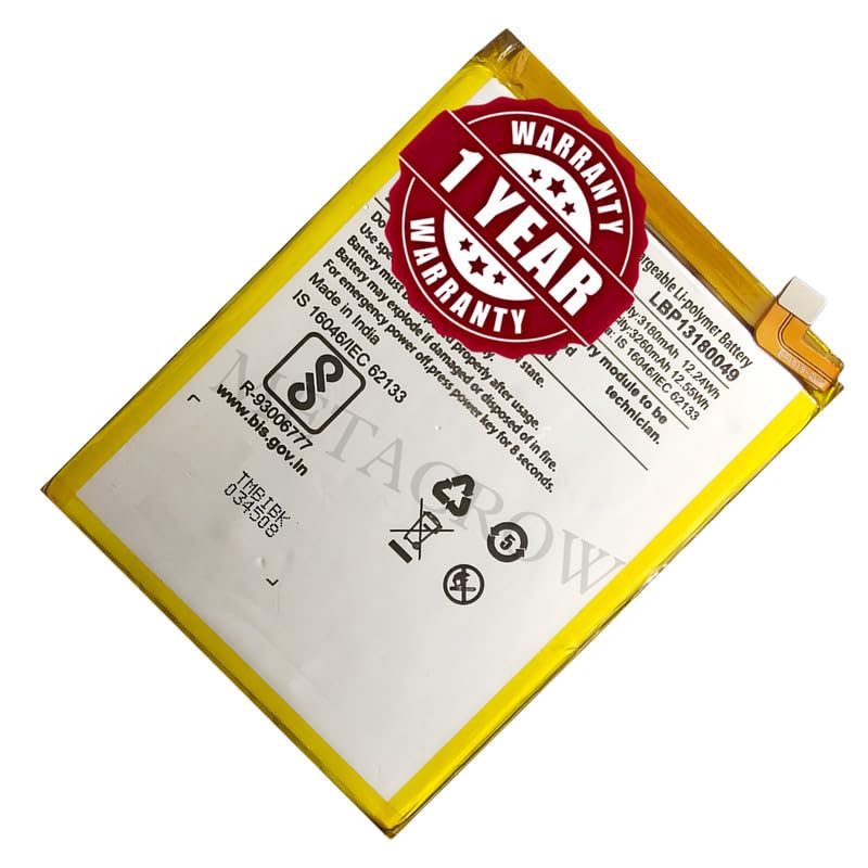 Image of Original LBP13180049 Battery Compatible for Lava Z92 - (3260mAh) - 1 Year Warranty JK1