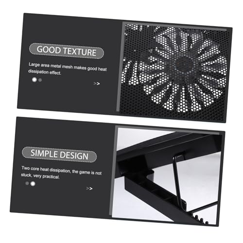 Base para portátil con ventiladores USB 14-15.6 pulgadas negra miniatura 6