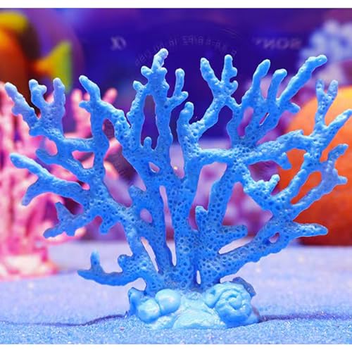 Estatua decorativa coral azul para hogar miniatura 2