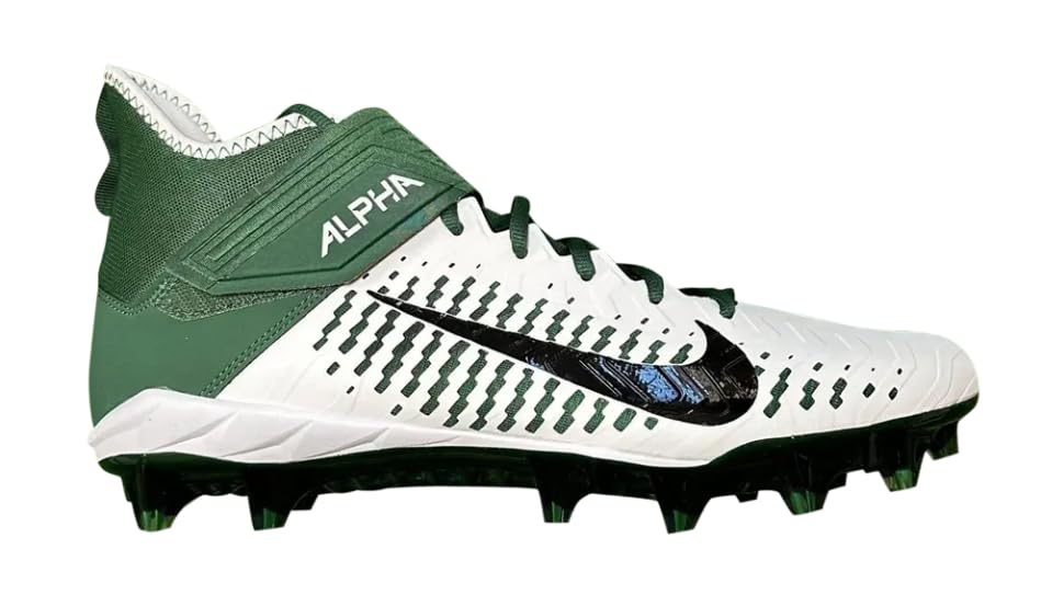 Image of Nike Men's Alpha Menace Pro 2 D Football Cleats - Black /White,7M US