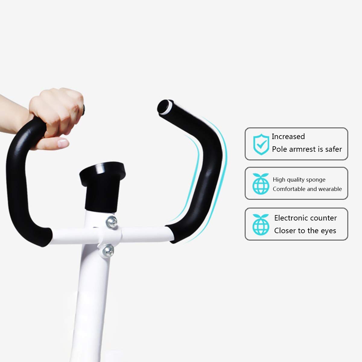 Stepper per Scale di Fitness, Stepper Multifunzione per Uso Domestico Mute Fitness Esercizio Sportivo Corpo con Monitor LCD e bracciolo,Package b