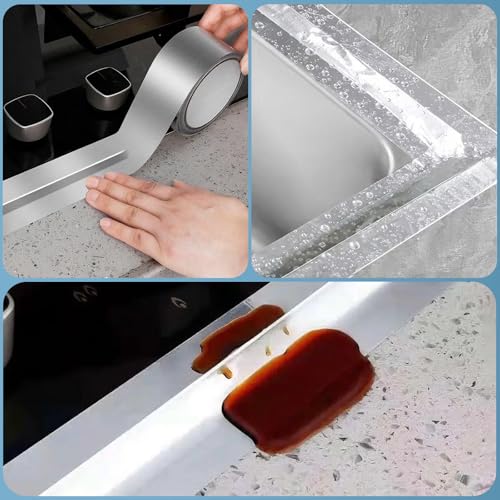 Image of 2 pack Aluminum foil tape, 2 Inches x 22 Yards, suitable for sealing and repairing dryer exhaust lines, piping systems, etc., insulating adhesive metal high temperature heavy duty aluminum foil tape