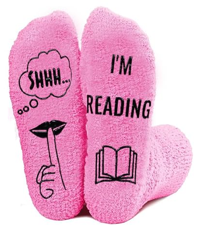 Reading Socks with Gift Box, Bookish Gifts for Women, Funny Reading Accessories for Teacher, Students and Book Lovers