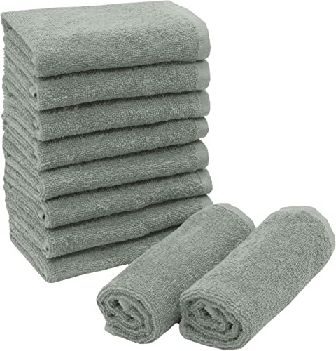 Zollner 10 Toallas Para La Cara, Algodón 100 , 30x30 Cm, Gris Claro Zollner 10 Toallas Para La Cara, Algodón 100 , 30x30 Cm, Gris Claro