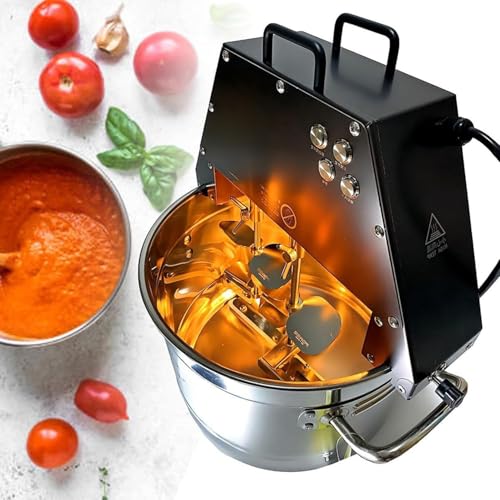 Máquina agitadora eléctrica comercial con doble paleta y ventilador para olla caliente, aceite de chile, mezcla de pasta de chocolate
