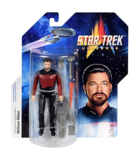 BANDAI- Figura Riker de 5 Pulgadas (próxima generación) (Playmates P63063)