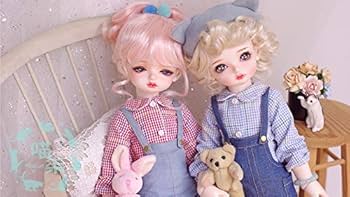 Amazon | 1/4ドール用 ボーダーTシャツ サロペット セット