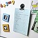 Grtard 12 Stück Schwarz Magnetische Clips, Starke Kühlschrankmagnet Clips mit Kratzfesten Klebepads, Whiteboard Magnete für Magnettafel, Magnetische Metall Klammer, Starke Magnete Clip für Kühlschrank