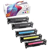 AZ Compatible Toner Cartridge Replacement for Canon 116 use in ImageClass MF8030 ImageClass MF8080 Color Laserjet CM1312NFI CP1510 ImageClass MF8030CN MF8080CW (Black, Magenta, Yellow, Cyan, 5-Pack)