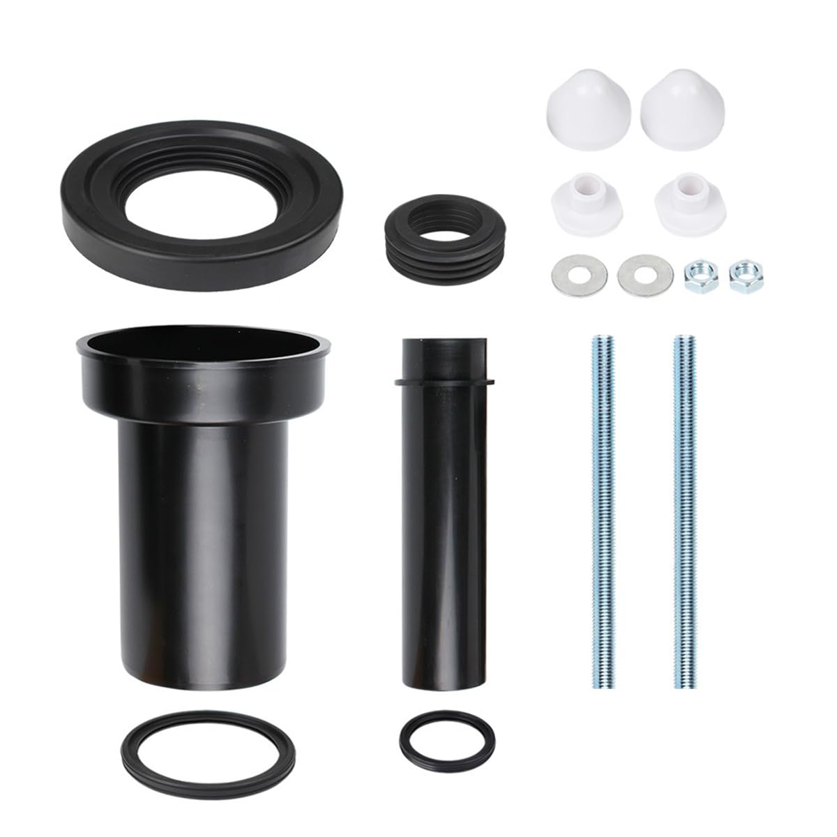 Kit de tuyaux de raccordement pour réservoir de WC suspendu au mur Kit de tuyaux de raccordement arrière pour toilettes murales et chasse d'eau du réservoir d'eau