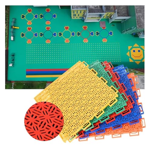 Mmdxdlx MMDXDLX Wetterfeste Bodenfliesen, 10PCS Orange