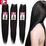 extensiones de cortinas pelo natural Extensiones de Cortina 100% pelo humano virgen brasileña - Grado 7A: suave, sedoso y natural, no se enreda y resiste pérdida de cabello
