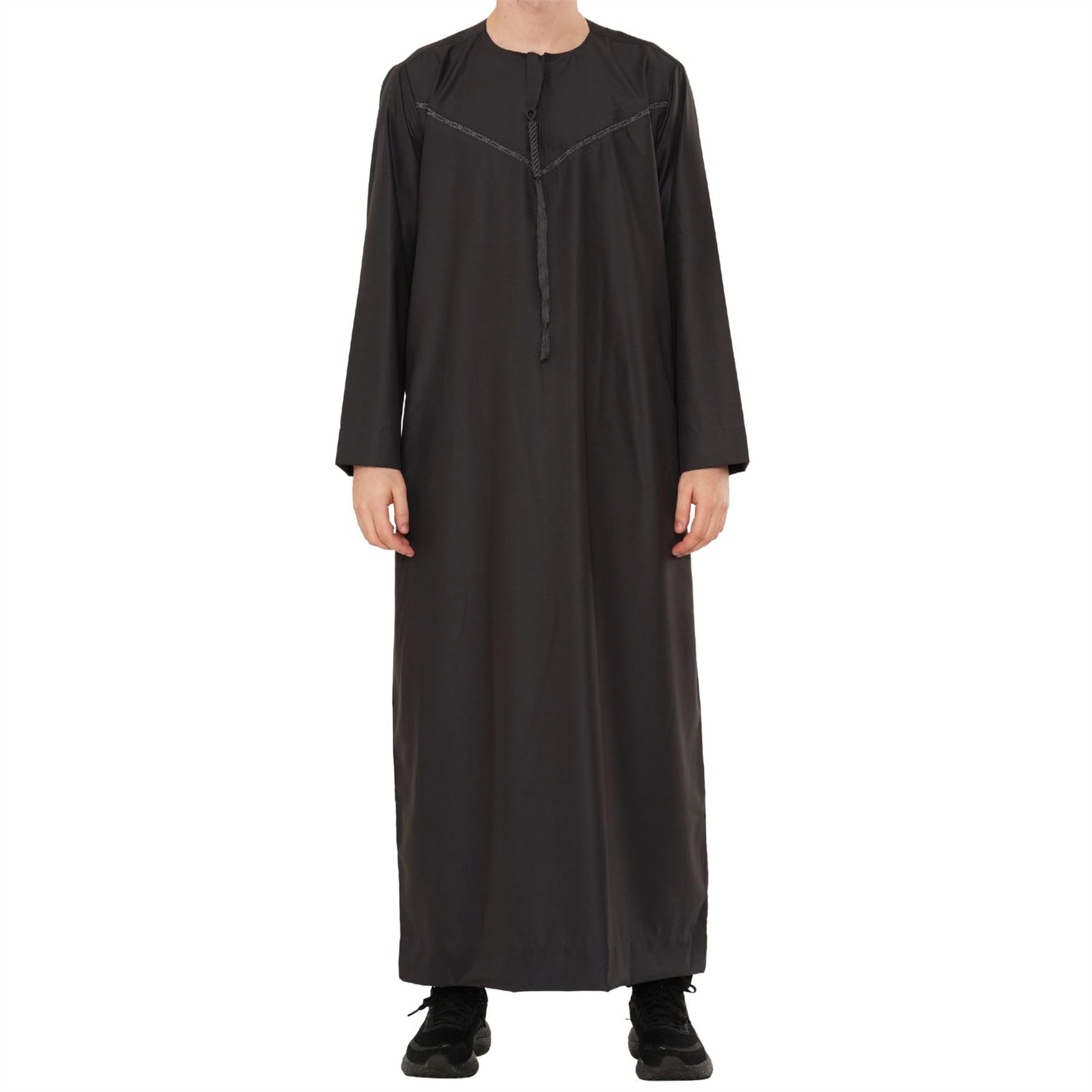 Thobez Men's Jubba Thobe 54R Charcoal