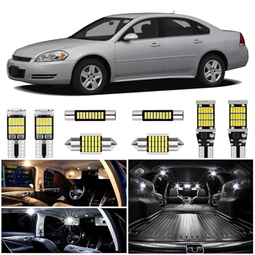 Kit de 13 luces LED interiores blancas para Chevy Impala miniatura 1
