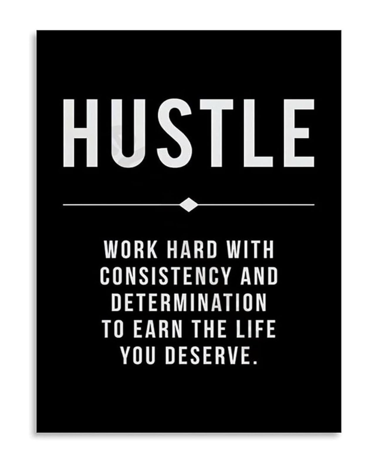 NWPNLXEA Humorous Work Quote Canvas Wall-Art Print Funny Office Poster for Home Office Motivational Decor Framed,16x24inch(40x60cm)