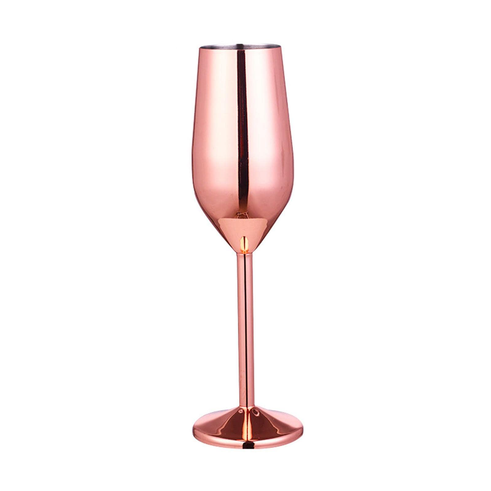 MALSSE 220 / 500ml Stainless Steel Wine Glass Cocktail Goblet Red Wine Glass Metal Champagne Cup for Restaurant Red Glasses Goblet Champagne Cups for Party Wedding Reception Gold Stainless Steel