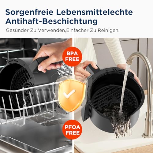 Heißluftfritteuse Midea MF-CN35C2 für 4 Personen mit digitalen Funktionen