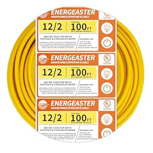 Energeaster NM-B 12/2 100ft Electrical Wire
