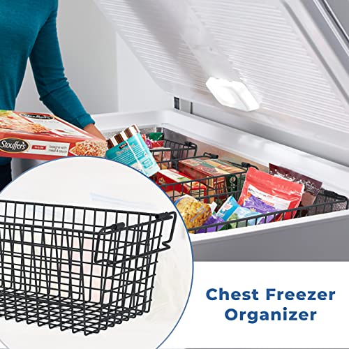 Freezer Organizer Bins, Stackable Freezer Baskets For