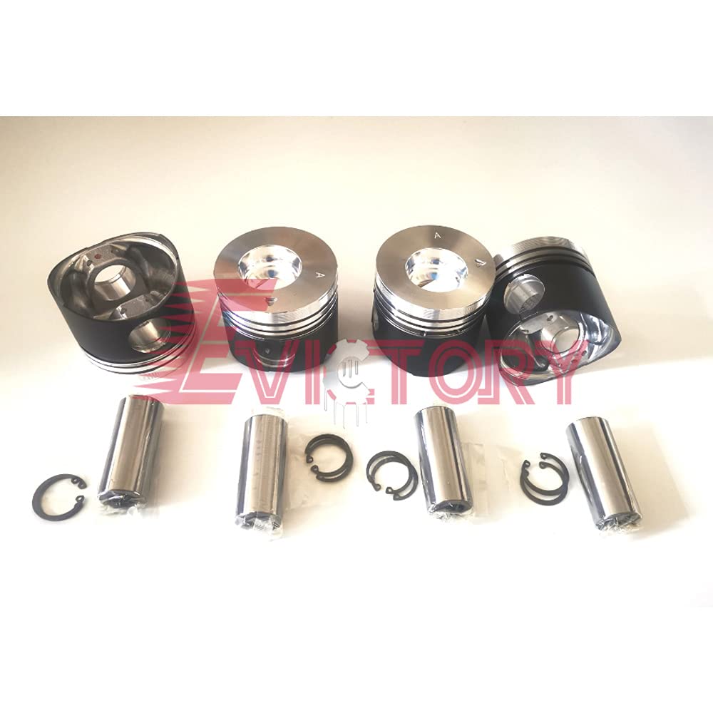 Per Mitsubishi K4F Kit Revisione Guarnizione Testata + Pistone + Anello
