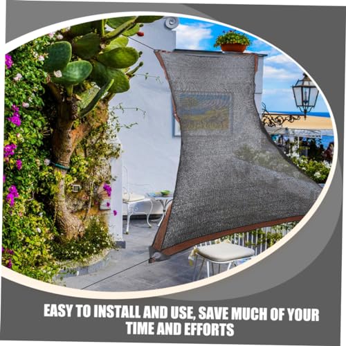 Tela de sombra negra de PE resistente TOYANDONA para exterior bloquea luz en jardin y picnic 5