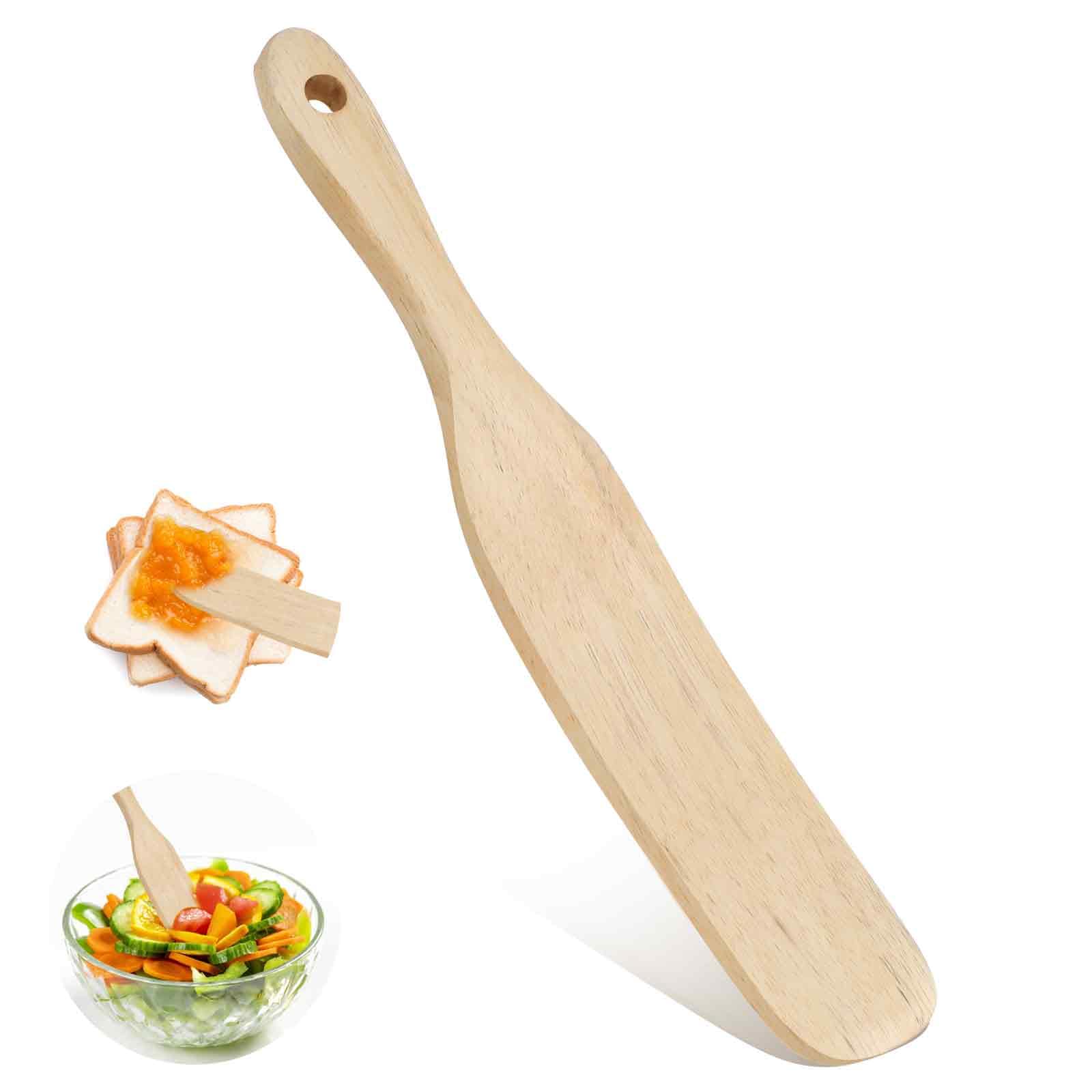 3 Pezzi Spurtle In Legno Di Teak Per Lievito Madre – Bastoncini Miscelatori Per Barattoli E Impasti