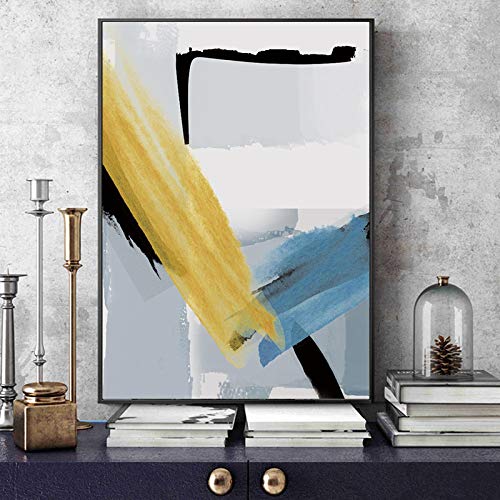 Art mural moderne géométrique 50x70cm impression sur toile salon