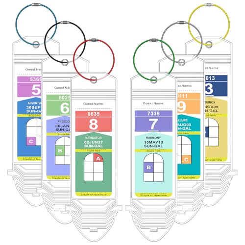 6Pack Waterproof Clear Cruise Luggage Tag Holders for Royal Caribbean Ships & Celebrity Cruises Cruise Travel Essentials by Maloun