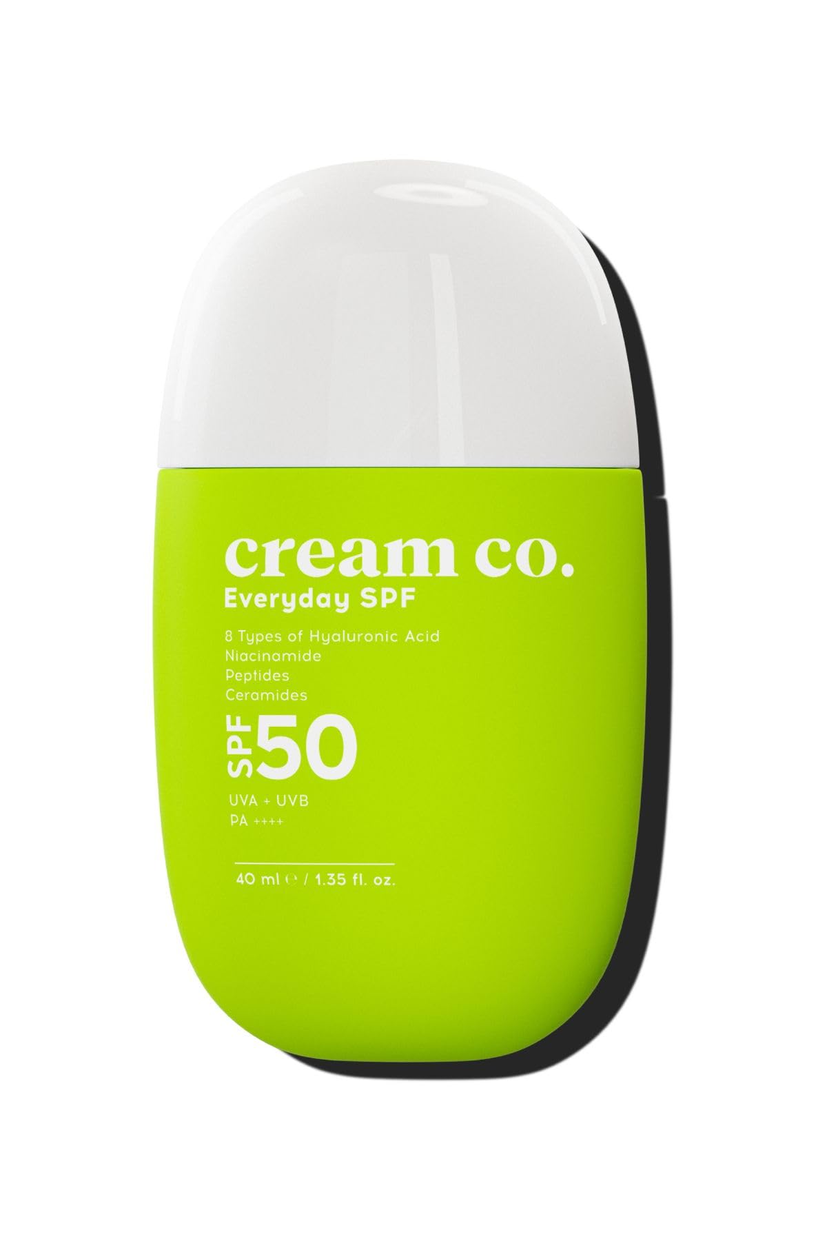 Cream Co. SPF50 Güneş Koruyucu Krem, Leke Karşıtı Nemlendirici Aydınlatıcı, 40 ML, Güneş Serumu