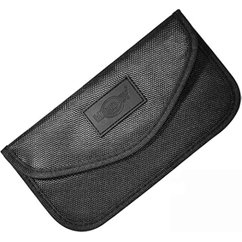MONOJOY Faraday Pouch for Car Keys Phones,Large Faraday Bag, Car Key Signal Blocker Pouch, Keyless Entry RFID Blocker Bag RFID/WIFI/GSM/LTE/NFC/RF (1 PACK) Cover