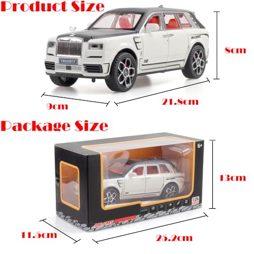 Auto de juguete Rolls-Royce Cullinan 1:24 Blanco miniatura 6