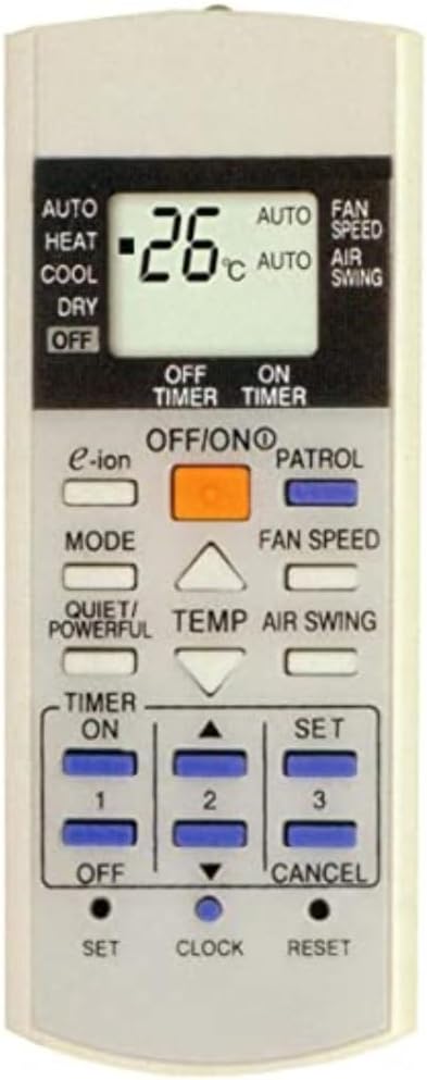 Upix AC Remote No. 29A (No Backlight), Compatible/Replacement for Panasonic AC Remote Control (Exactly Same Remote Will Only Work)