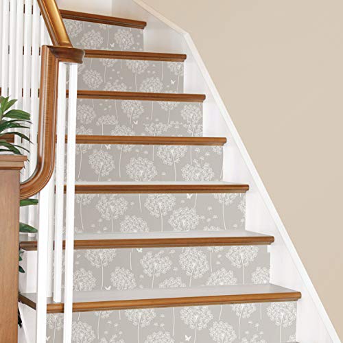 Nuwallpaper Nu1651 Dandelion Grey Peel & Stick Wallpaper, Neutral #TOP5