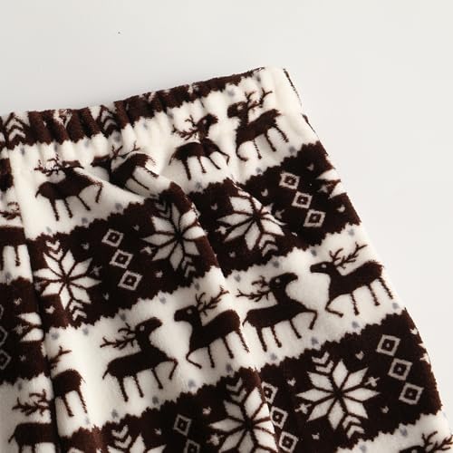 Christmas Pajama Pants for Women Flannel Fuzzy Christmas Tree Sleep Pants - image 6