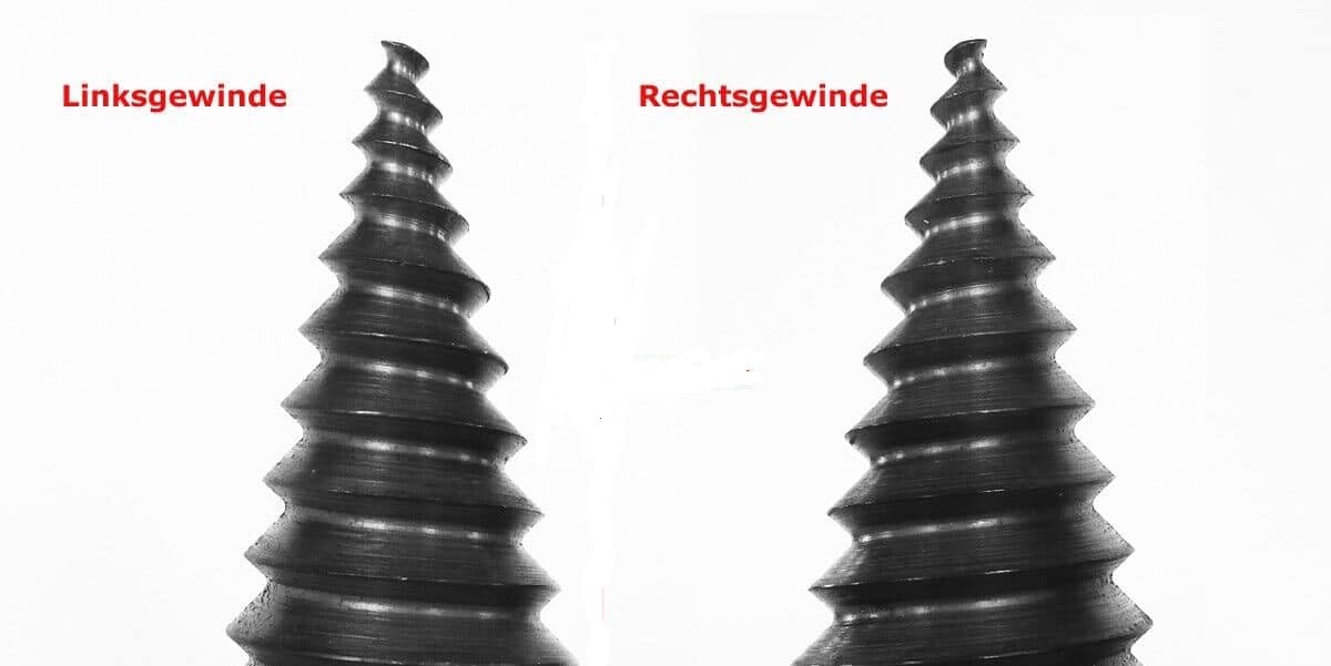 Generisch 100mm RECHTSGEWINDE + NUT Drillkegel Holzspalter Kegelspalter alle Aufnahmen (Bohrung 50mm + Nut)