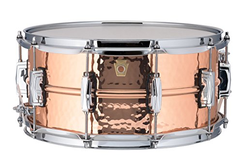 Ludwig Copper Phonic Hammered Snare Drum 14 x 6.5 in. Copper Finish with Imperial Lugs