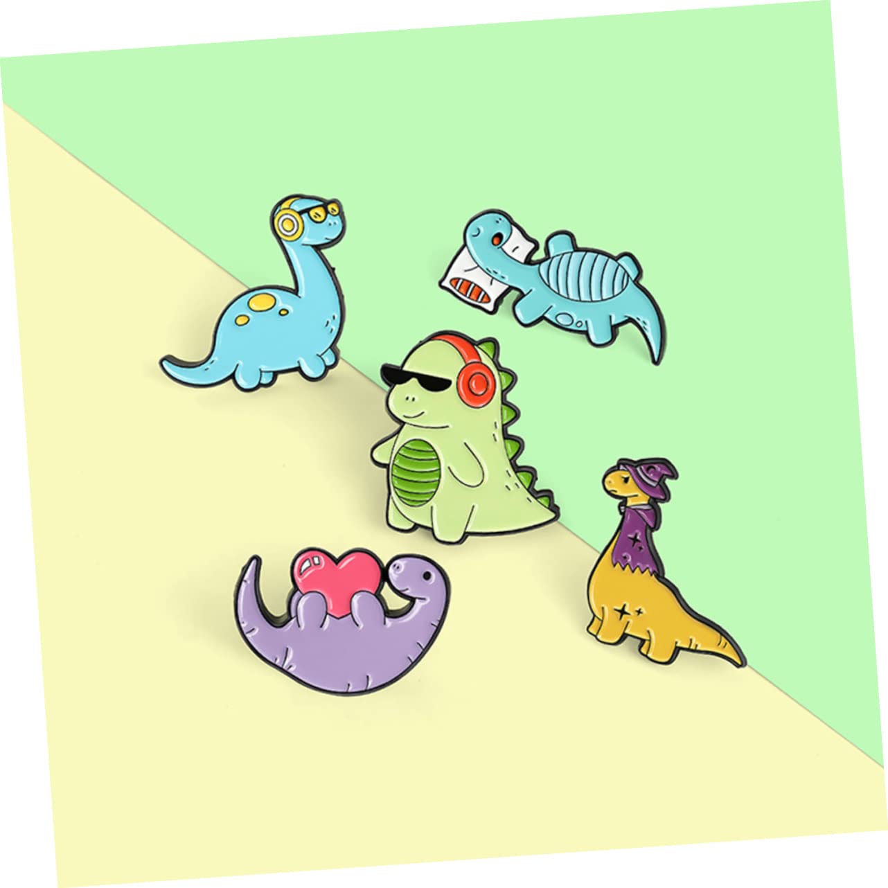 SOIMISS 25stücke Teiliges Dinosaurier Broschen Niedliche Cartoon-anstecker Für Kleidung Und Accessoires Langlebiges Modisches Design Aus Geschenkidee Für Dinosaurier-fans