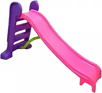 BEPLACE Escorregador Infantil de Plástico, para Crianças, Brinquedo para Jardim, Casa, Escola, Buffet, Creche e Parquinho (Rosa)