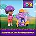 Dora, Zoom & Explore Adventure Pack with Dora & Tico Toy Figures & 3-Wheeled Scooter Accessory, Kids Toys for Girls & Boys Ages 3 and Up