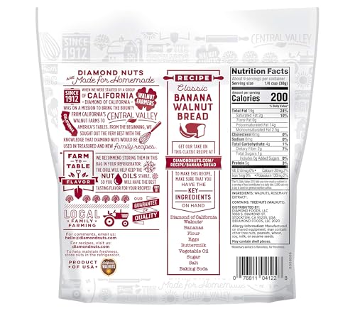 Image of Diamond of California Shelled Walnuts, 10 oz (12 Pack)