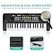 M SANMERSEN Kids Piano, Piano Keyboard for Kids Music Pianos 37 Keys with 4 Drums / Animals Sound Educational Electronic Keyboards Toys for Beginners 3-8 Years Old Girls Boys
