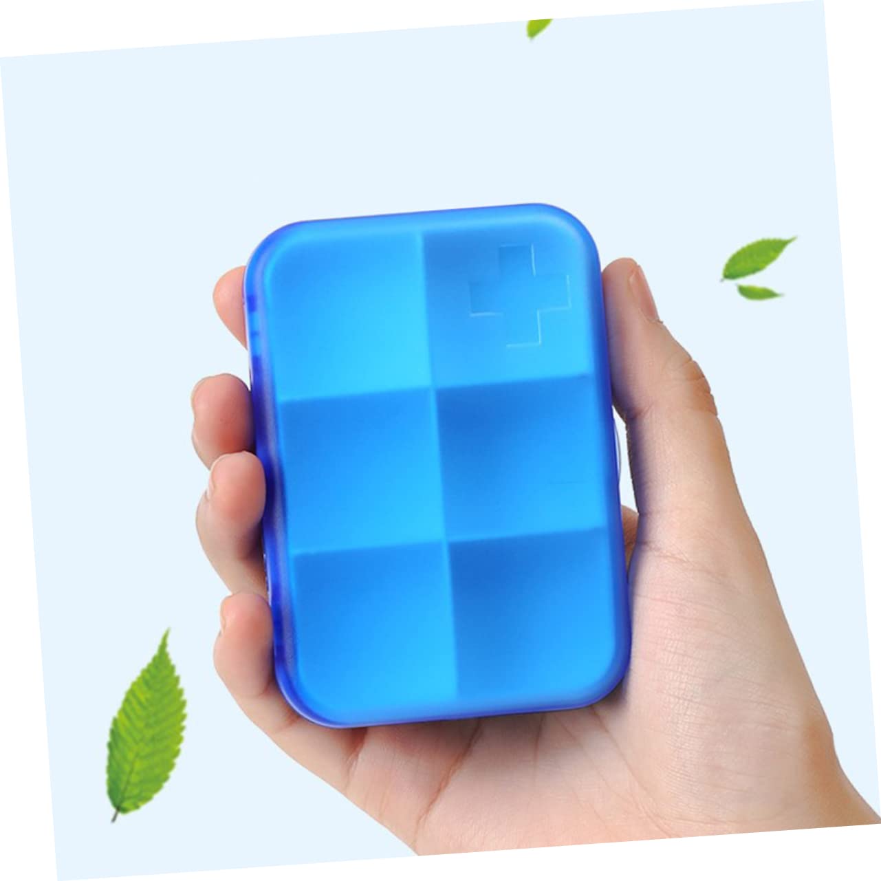 Reise Pillenbox 7-lagig mit 42 Fächern für Kapseln und Tabletten | Blau, Abs Pp Ausführung, Herausnehmbare Einsätze, Schubladen Design, Kompakte Lagerung
