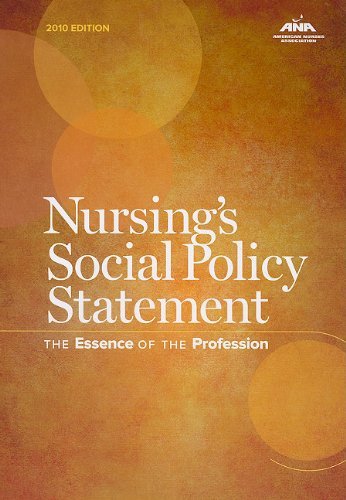 Nursing's Social Policy Statement (text only) 3rd (Third) edition by American Nurses Association